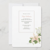 Lilies Photo Shower-uitnodiging Kaart (Achterkant)