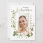 Lilies Photo Shower-uitnodiging Kaart (Voorkant)