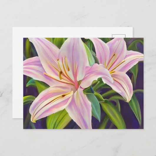 Lilies planten briefkaart (Voorkant / Achterkant)