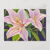 Lilies planten briefkaart (Voorkant)