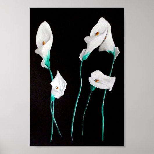 Lilies Poster Print Medium 24x20 (Voorkant)
