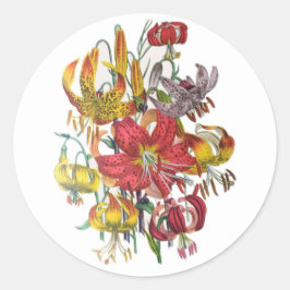 Lilies Ronde Sticker