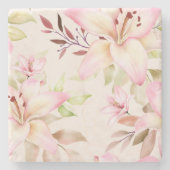 Lilies Stone Onderzetter (Voorkant)