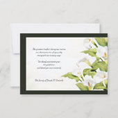 Lilies Sympathie Hartelijk dank Bedankkaart (Voorkant)