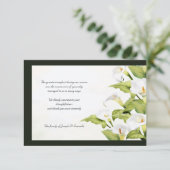 Lilies Sympathie Hartelijk dank Bedankkaart (Staand voorkant)