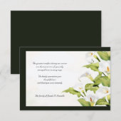 Lilies Sympathie Hartelijk dank Bedankkaart (Voorkant / Achterkant)