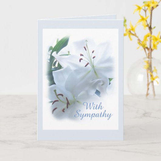 Lilies Sympathokaart Kaart (Gele Bloem)