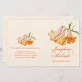 Lilies trouwprogramma (Voorkant / Achterkant)