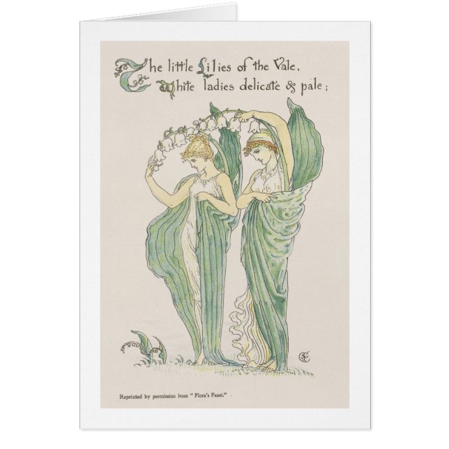 Lilies van de Vale uit Flora's Feast, 1901 (colo) (Voorkant)