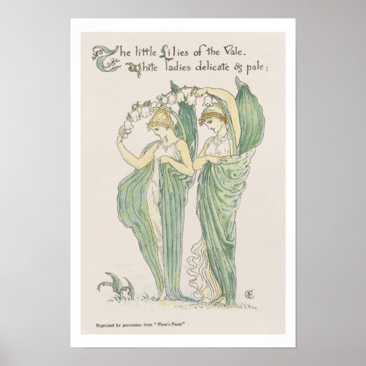 Lilies van de Vale uit Flora's Feast, 1901 (colo) Poster (Voorkant)