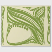 Lilies van de vallei. Floral lijst. Mooie vint Cadeaupapier (Vlak)