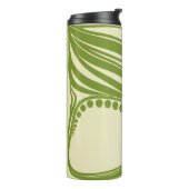 Lilies van de vallei. Floral lijst. Mooie vint Thermosbeker (Gedraaid links)