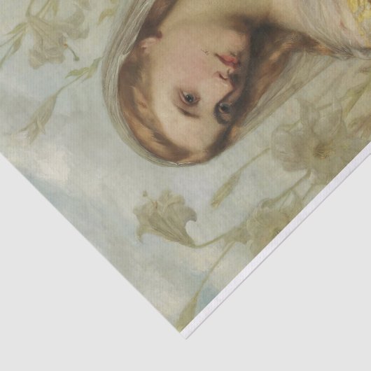 Lilies van Gustav Pope Tissuepapier (Detail)