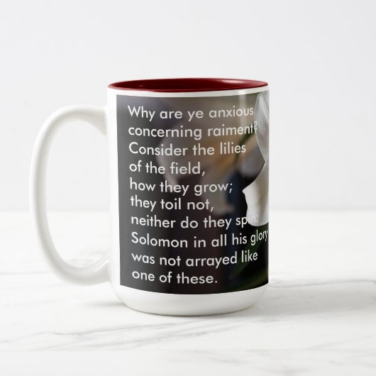 Lilies van het veld - Mok (Links)