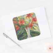 Lilies Vierkante Sticker (Envelop)