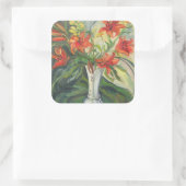 Lilies Vierkante Sticker (Tas)