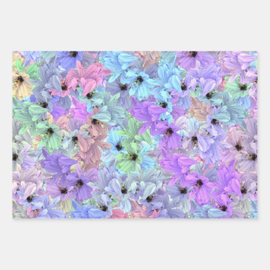 Lilies with bees inpakpapier vel (Voorkant)