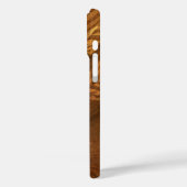 Lilikoi Hibiscus Hawaiian Faux Wood Burl Case-Mate iPhone Case (Achterkant / Links)