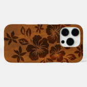 Lilikoi Hibiscus Hawaiian Faux Wood Koa Case-Mate iPhone Case (Achterkant (horizontaal))