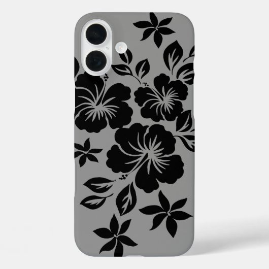 Lilikoi Hibiscus Hawaiian Floral Gray Case-Mate iPhone Case (Achterkant)