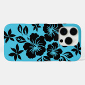 Lilikoi Hibiscus Hawaiian Floral Turquoise Case-Mate iPhone Case (Achterkant (horizontaal))