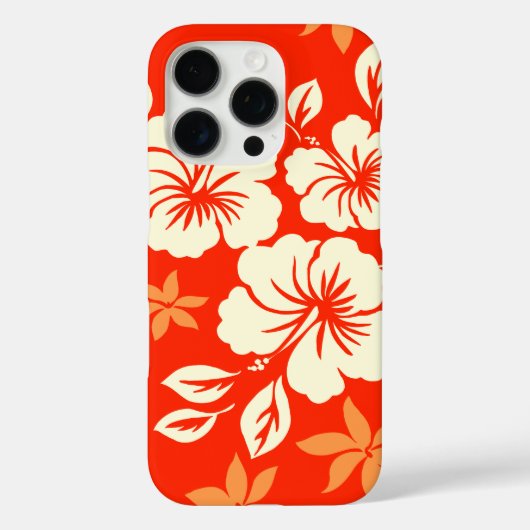 Lilikoi Hibiscus Hawaiian Pareau Red Case-Mate iPhone Case (Achterkant)