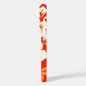 Lilikoi Hibiscus Hawaiian Pareau Red Case-Mate iPhone Case (Achterkant / Links)