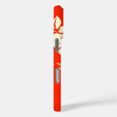 Lilikoi Hibiscus Hawaiian Pareau Red Case-Mate iPhone Case (Achterkant / Rechts)