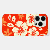 Lilikoi Hibiscus Hawaiian Pareau Red Case-Mate iPhone Case (Achterkant (horizontaal))
