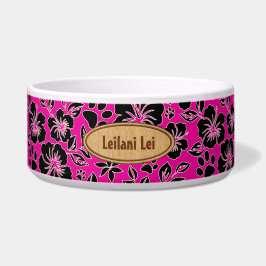 Lilikoi Paw Hawaiian Hibiscus Monogram Fuchsia Voerbakje