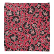 Lilikoi Paw Pareau Hawaiian Hibiscus Red