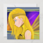 Lilin OC - Cyborg engel - Starset geïnspireerde ku Kaart (Voorkant)