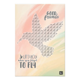 Lil'Inspirations #17 - Good friends lift you... Foto Afdruk