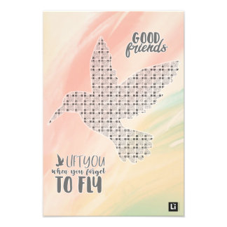 Lil'Inspirations #17 - Good friends lift you... Foto Afdruk