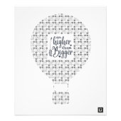 Lil'Inspirations #1 - Aim higher, dream bigger Foto Afdruk (Voorkant)