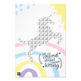 Lil'Inspirations #21 - Different does not mean... Foto Afdruk