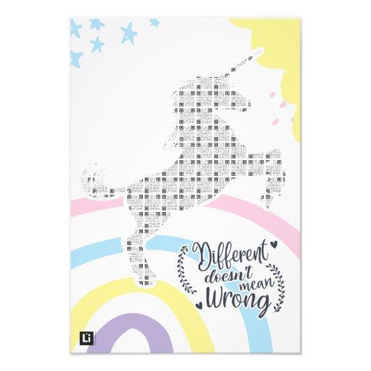 Lil'Inspirations #21 - Different does not mean... Foto Afdruk (Voorkant)