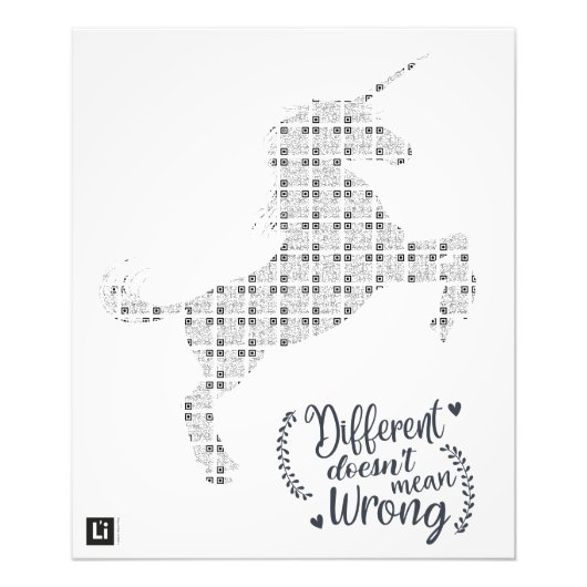 Lil'Inspirations #23 - Different does not mean... Foto Afdruk (Voorkant)