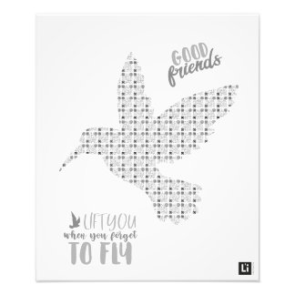 Lil'Inspirations #2 - Good friends lift you... Foto Afdruk