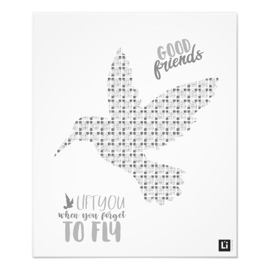 Lil'Inspirations #2 - Good friends lift you... Foto Afdruk (Voorkant)