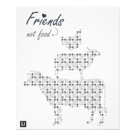 Lil'Inspirations #37 - Friends, not food Foto Afdruk