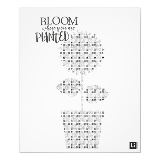 Lil'Inspirations #4 - Bloom where you are planted Foto Afdruk (Voorkant)