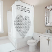 Lil'Inspirations #5 - Live, Laugh, Love Douchegordijn (In situ)