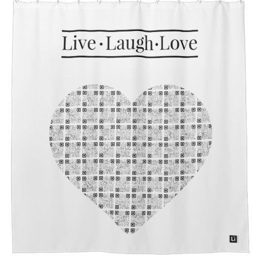 Lil'Inspirations #5 - Live, Laugh, Love Douchegordijn (Voorkant)