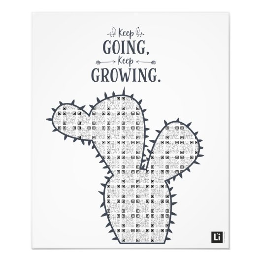 Lil'Inspirations #9 - Keep going, keep growing Foto Afdruk (Voorkant)