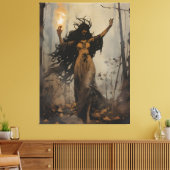 Lilith Art - Slangenprint, , Dark Art Canvas Afdruk (Insitu (Woonkamer))