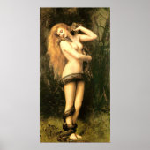 Lilith door John Collier Poster (Voorkant)
