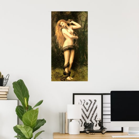 Lilith door John Collier Poster (Thuiskantoor)