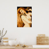 Lilith door John Collier Poster (Keuken)