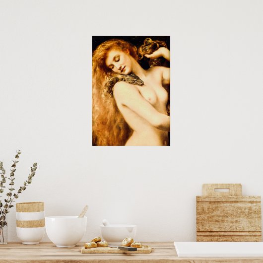 Lilith door John Collier Poster (Keuken)